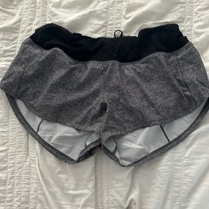 size 2 grey lulu speed up shorts